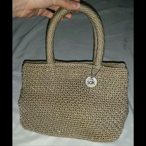 The Sak / Tan Crochet Handbag
